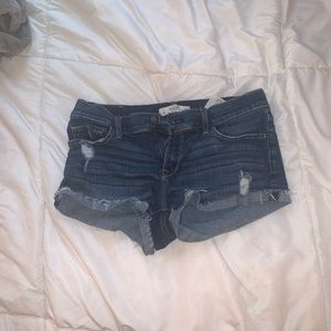 abercrombie low rise jean shorts